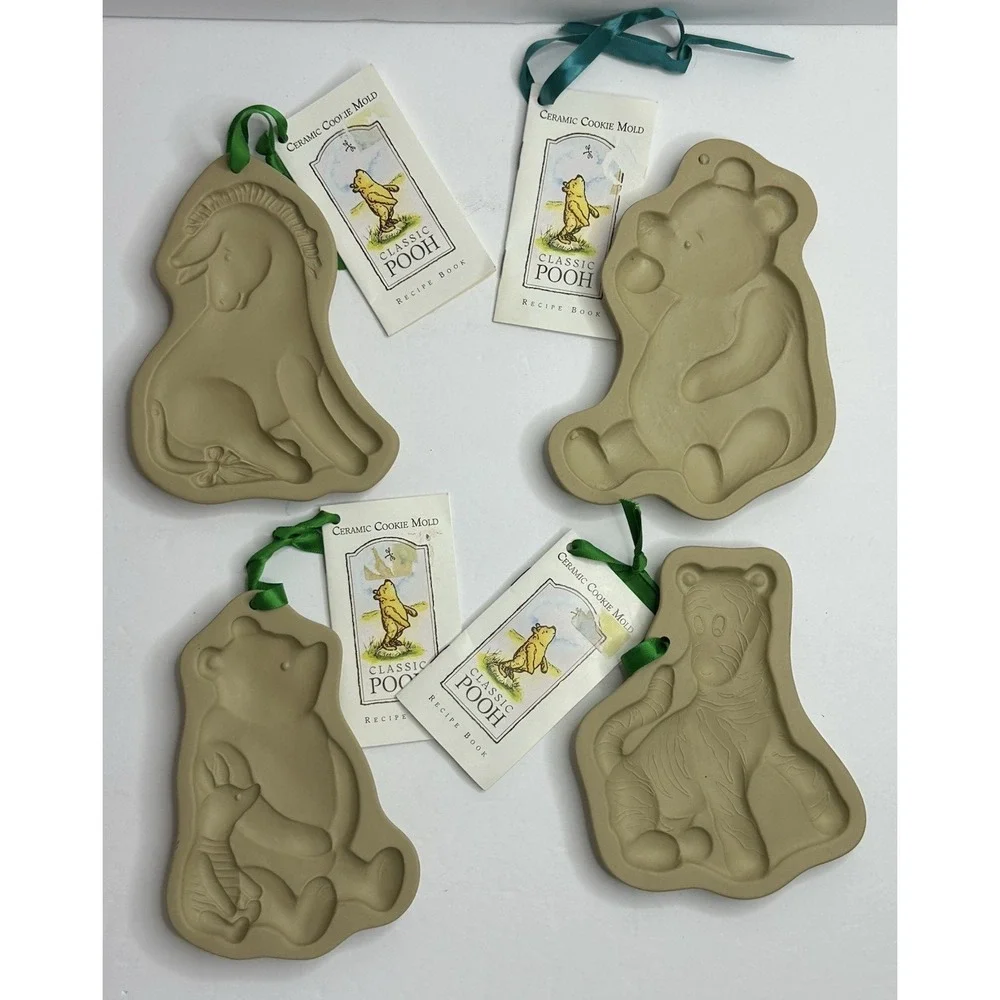 Vintage Brown Bag Cookie Co. Winnie The Pooh Eeyore Piglet Tigger Molds Set 4